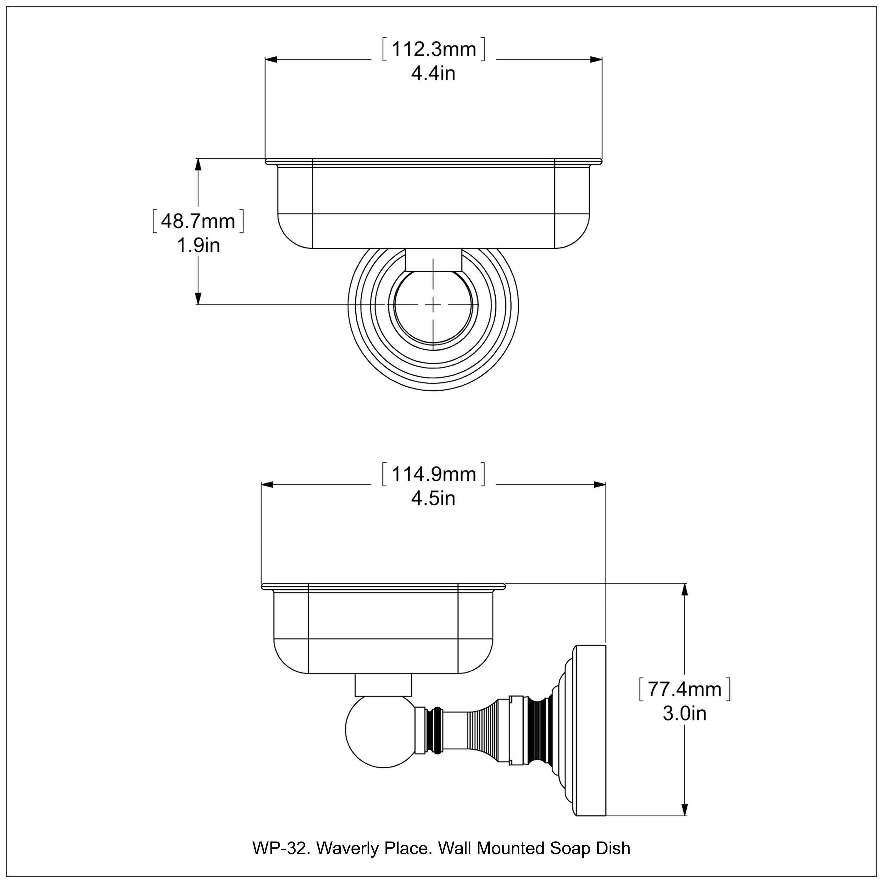 Waverly Place Collection Wall Mounted Soap Dish