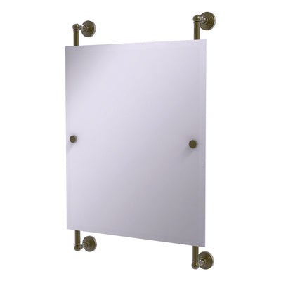 Waverly Place Collection Rectangular Frameless Rail Mounted Mirror