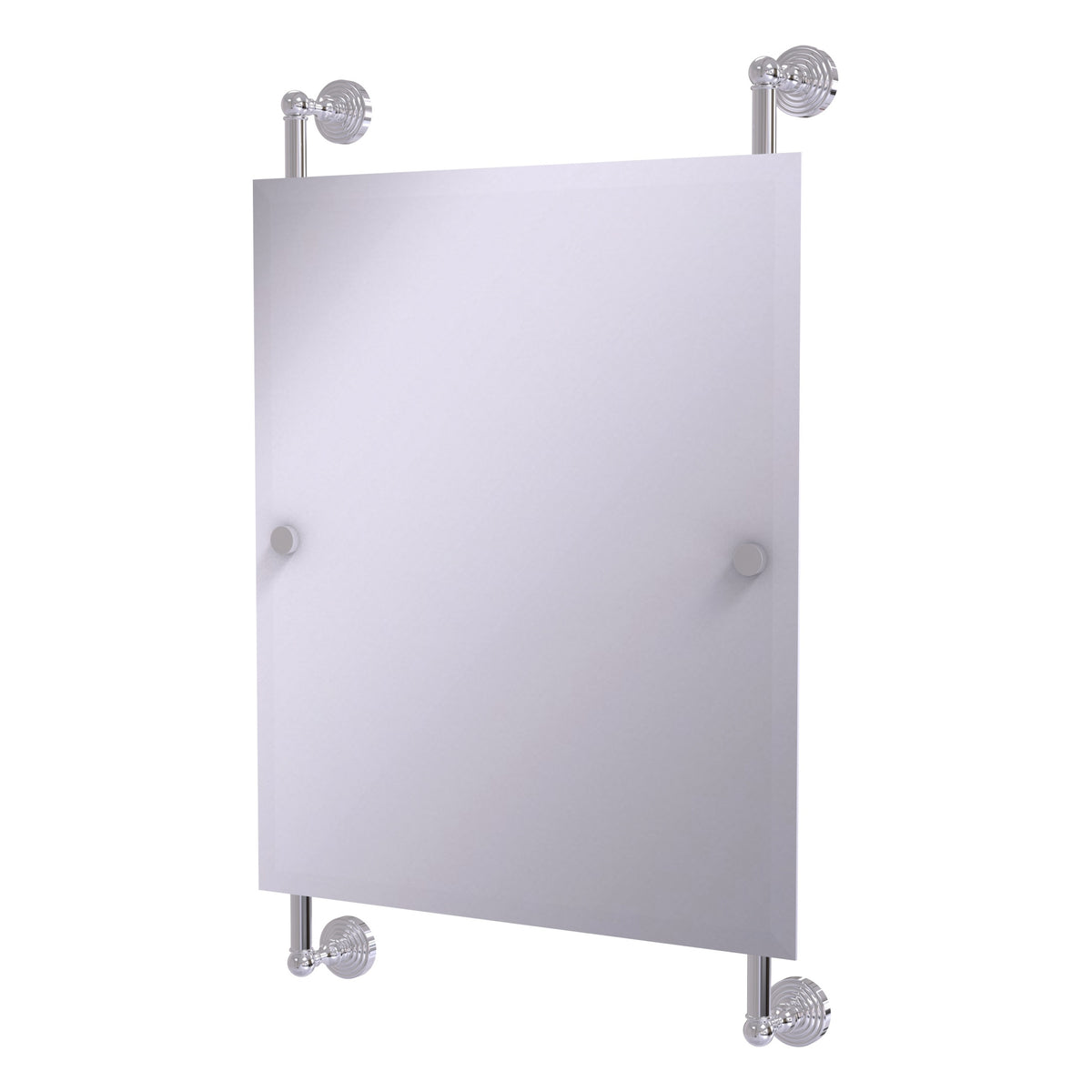 Waverly Place Collection Rectangular Frameless Rail Mounted Mirror