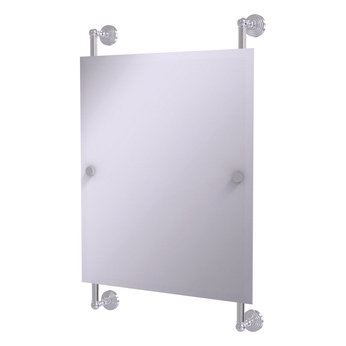 Waverly Place Collection Rectangular Frameless Rail Mounted Mirror