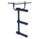 Waverly Place Collection 3 Roll Toilet Paper Holder with Glass Shelf