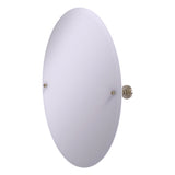 Frameless Oval Tilt Mirror with Beveled Edge