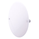 Frameless Oval Tilt Mirror with Beveled Edge