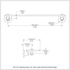 Washington Square Collection Glass Vanity Shelf with Beveled Edges