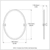 Frameless Oval Tilt Mirror with Beveled Edge
