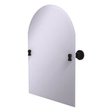 Frameless Arched Top Tilt Mirror with Beveled Edge